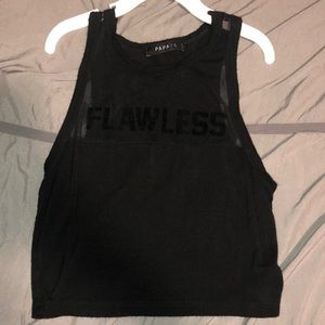 Black crop top (Flawless)
